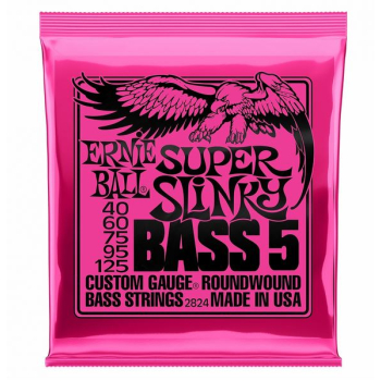 Struny Ernie Ball 2824 Super Slinky Bass 40-125 do basu